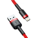 Baseus 2.4A USB-A to iP Cable Fast Charging Data Transmission Nylon Braided Core Line 0.5M/1M/2M/3M Long for iPhone 14 14Pro 14 Pro Max for iPad Pro