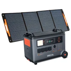 [US irect]Blackview Oscal PowerMax6000 Rugged Power Station with PM200/PM400 Solar Panel Kit 3600Wh to 57600Wh LiFePO4 Battery Pack Power Bank with 14 Outlets 5 LED Light Modes Morse Code Roller Power Backup for Emergency Communication Camping House