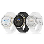 HW52 1.28inch HD Screen bluetooth Call ECG+PPG Non-invasive Blood Glucose Testing Heart Rate Blood Pressure Blood Oxygen Monitor Sleep Monitoring Multi-sport Modes Music Playback IP67 Waterproof Smart Watch