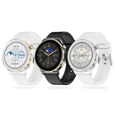 HW52 1.28inch HD Screen bluetooth Call ECG+PPG Non-invasive Blood Glucose Testing Heart Rate Blood Pressure Blood Oxygen Monitor Sleep Monitoring Multi-sport Modes Music Playback IP67 Waterproof Smart Watch