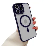 Transparent Magnetic Adsorption Phone Case Full Cover Protection Mobile Phone Case for iPhone 15 15 Plus 15 Pro 15 Pro Max