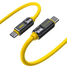 AOHi Adonis 5A 240 Вт Кабель 2.0 Type-C – Type-C 120 Гбіт/с Швидка зарядка PD3.1 Передача даних 8K/4K@540Hz Сумісний з Thunderbolt5 Core Line довжиною 1 млн для iPhone 16 16 Pro 15 Pro Max для HUAWEI для SAMSUNG для iPad Pro