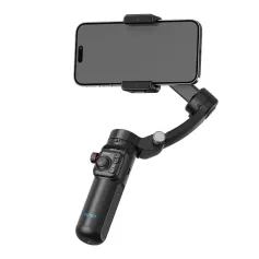 TOKQI M02 AI Mobile Phone Stabilizer 3-axis Foldable Gimbal with Removable Magnetic Remote Control Intelligent Tracking Gesture Control Anti Shake Video Recording Tripod Gimbals for Smartphone Android Apple