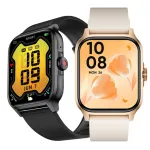 QX15 1.85inch HD Screen HiFi Music Voice Assistant bluetooth Call Heart Rate Blood Pressure Blood Oxygen Monitor Sleep Monitoring Women's Health Multi-sport Modes Music Playback IP68 Waterproof Smart Watch