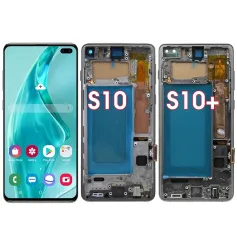 Screen with Frame for Samsung Galaxy S10 Plus S10 LCD Display Digital Touch Screen for Samsung Galaxy S10 Assembly