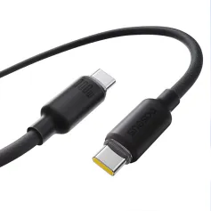 Baseus Foamed Silicone Series 100W Type-C to Type-C Cable PD گواستنەوەی داتای بارگاویکردنی خێرا هێڵی ناوکی مسی ئەستوور 1M/2M درێژ بۆ iPhone 16 16 Pro 15 14 13 Pro Max بۆ Huawei Pura 80 Ultra بۆ Xiaomi MIX Flip2