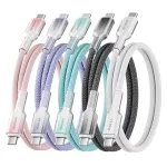 KUULAA PD60W USB-C to USB-C Cable PD3.0 Fast Charging Data Transmission Thickened Nickel Plated Copper Core Line 1.2M/2M Long for iPhone 16 16 Pro 15 Pro Max for Huawei Pura X for Xiaomi 15pro for Samsung Galaxy S25 Ultra