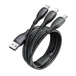 Baseus Fast Speed Series 3.5A USB-A to Micro/iP/USB-C Cable Fast Charging Data Transmission Tinned Copper Core Line 0.8M/1.3M Long for iPhone 16 16 Pro 15 14 13 Pro Max for Huawei Mate XT for Xiaomi 15pro