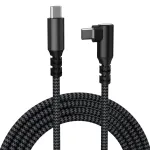 PD60W Type-C to Type-C Elbow Cable PD Fast Charging Data Transmission Copper Core Line 1M/2M Long for iPhone 16 16 Pro 15 15 Pro Max for SAMSUNG Galaxy Z Fold 7 for HUAWEI for OPPO