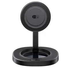 Baseus EnerFill FF11 Foldable Design 15W Magnetic Wireless Charger Fast Wireless Charging Stand for Smart Phones for iPhone 16 16 Pro 15 14 13 Pro Max for Huawei Pura 80 Ultra for Xiaomi MIX Flip2 for SAMSUNG for OPPO