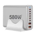 [GaN Tech] Bakeey YMX-580W 580W 8-Port USB PD Charger 2USB-A+6USB-C PD QC Fast Charging Desktop Charging Station EU Plug US Plug for iPhone 16 16 Pro 15 14 13 Pro Max for Xiaomi MIX Flip2 for HUAWEI for SAMSUNG