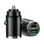 Olaf 100W 2-Port USB PD Car Charger Adapter USB-A+Type-C Fast Charging for iPhone 12 13 14 14 Pro for Huawei Mate50 for Samsung Galaxy S23 for Redmi K60 for Oppo Reno9