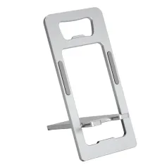 SJZJ033 Aluminum Alloy Portable Card Phone Stand 300g Bearing Foldable Adjustable Angle Bottle Opener Holder for Smartphones Desktop Bracket
