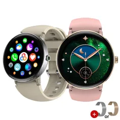 [Anteprima mondiale] Zeblaze Lily 2 1.2 pollici AMOLED Doppio cinturino Bluetooth Chiamata Frequenza cardiaca Pressione sanguigna Monitoraggio dell'ossigeno nel sangue Monitoraggio del sonno Respirazione Allenamento Salute femminile Modalità multi-sport I