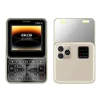 i19 Pro Mini 2G GSM 2.4 Inch Dual SIM Card Dual Standby 1050mAh FM Vibration Large Button Slide Button Mobile Phone with Dual LED Flashlight