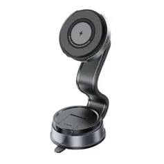 WEKOME WP-U209 Carregador sem fio magnético de 15 W Suporte para celular com ventosa Suporte dobrável para navegação veicular para smartphone para iPhone 16 15 Pro 14 13 12 para Xiaomi 15pro para Huawei Mate XT