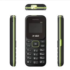 X-GO M310 GSM 1.44inch doub SIM Kat Doub Standby 600mAh FM Big Bouton Rapid Torch 2030 Oratè Sipòte MP3 / MP4 / bluetooth / GPRS Mobil telefòn