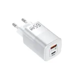 [GaN Tech]KUULAA 65W 2-Port USB PD Charger 65W GaN PD30W Type-C Fast Charging Wall Charger Adapter EU Plug for iPhone 13 Pro for Samsung Galaxy S20 for Huawei P50 for Xiaomi Mi12