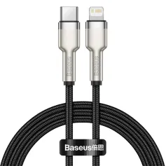 Baseus Cafule PD 20W Type-C - iPケーブル 急速充電 メタルデータケーブル iPhone 11 12 13 14 14 Plus 14 Pro Max iPad用