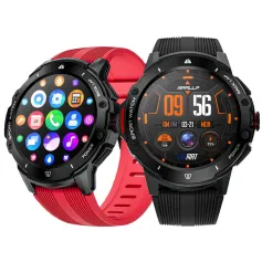 LOKMAT APPLLP 4G Android Smart Watch 1.43inch AMOLED Display 500W HD Camera NFC GPS WiFi Heart Rate Blood Pressure SpO2 Monitor Multi-sport Modes Music Playback 780mAh Massive Battery Smart Watch