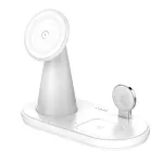 LDNIO WL01 25.5W Magnetic Wireless Charger Fast Wireless Charging Stand with Night Light Function for Smart Phones for iPhone 16 15 Pro 14 13 12 Pro Max for Huawei Mate XT for Samsung Galaxy Z Flip6 for Airpods for Apple Watch