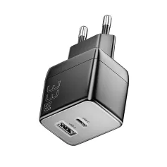 [GaN Teknolojisi] ESSAGER ES-CD39 33W 2 Portlu USB PD Şarj Cihazı USB-A+USB-C QC4.0 PD3.0 PPS FCP AFC iP2.4A Hızlı Şarj Duvar Şarj Adaptörü AB Fişi ABD Fişi iPhone 15 14 13 Huawei Mate60 için Xiaomi 14pro için Oppo Find X7 için