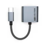 AG01 USB Type-C to Type-C/3.5mm Earphone HiFi AUX Audio Adapter Converter PD60W Fast Charging for Samsung S22 21 Xiaomi Huawei 3.5mm Wired Earphone