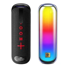 REMAX RB-M13 bluetooth Speaker Portable RGB Speaker Dual 52mm Drivers Bass Diaphragm 3000mAh Battery TWS Support FM TF Card AUX USB Playback Outdoor Wireless Speakers