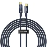 Baseus Explorer sorozatú PD100W Type-C - Type-C kábel gyors töltésű adatátvitel réz magvonal 1M / 2M hosszú iPhone 15 15 Plus-hoz Huawei Pura 70 Ultra készülékhez Xiaomi Civi4 Pro készülékhez