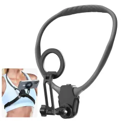 Bakeey G01 Magnetic Neck Phone Holder Sports Camera Fixed Hanging Silicone Neck Mount First Person Selfie Video Recording Bracket