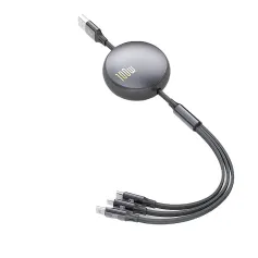 6A 100W USB-A - Type-C/iP/Micro USB Kablosu QC2.0 3.0 4.0 Hızlı Şarj Veri İletimi Bakır Çekirdek Hattı 1.2M Uzunluğunda iPhone 13 14 14Pro için Xiaomi 13 için Huawei Mate50 için Oppo Reno9 için