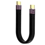 PD100W USB4.0 Data Cable USB-C Male to Type-C Male/Female FPC Short Cable 40Gbps Fast Charging Data Transmission Copper Core Line for Phone Laptop Tablet