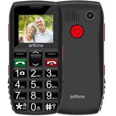 Artfone C1 GSM 1.77inch Dual SIM Card 1400mAh FM Big Button SOS Emergency Call Button Speed Dial Flashlight Mobile Phone