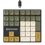 Mechzone K33 33-Keys Wired Mechanical Keypad Mini RGB Numeric Keyboards PBT Sublimation Keycaps Red Switch for Finance Business Keypad Laptop Keyboard