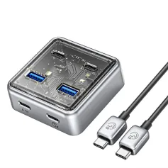 ORICO 4-in-1 USB3.2 Hub Splitter Type-C Docking Station XHJ2U2C with USB-A*2 USB-C*2