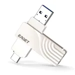 EAGET CF30 Type-C & USB Flash Drive 512GB 256GB 128GB Type-C+USB3.0 High Speed Pendrive Mini Flash Drive Memory Stick