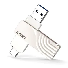 EAGET CF30 Type-C ve USB Flash Sürücü 512GB 256GB 128GB Type-C+USB3.0 Yüksek Hızlı USB Bellek Mini Flash Sürücü Bellek Çubuğu