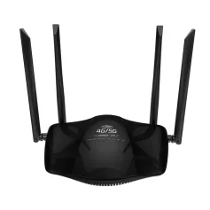 4G 5G CPE Wireless Router 300Mbps High-Speed 4 High-Gain Antennas 32 Users LAN WAN Ports SIM Card Slot Plug and Play Secure Encryption Heat Dissipation
