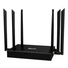 ED128 4G Industrial CPE Router with 6 Antennas SMA Strong Signal 4G WiFi Router SIM Card Insert Router Metal Housing Eurasian Version