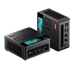 AOOSTAR GEM12 PRO Mini PC With Screen Fingerprint Unlocking AMD Ryzen 7 7840HS/8845HS 8 Core 16 Thread 32GB DDR5 RAM 1TB SSD 4K Quad Screen Output WIFI6 BT5.2 HD USB4 Type-C Dual 2.5G LAN Mini Computer Desktop PC