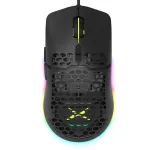 Delux M700 PMW3389 Wired Gaming Mouse 16000DPI RGB Light Honeycomb Shell Ergonomics E-sports Mice Lightweight 67g