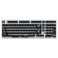 WEIKAV MAX-102 Aluminum Alloy Mechanical Keyboard Tri-Mode RGB Backlit Hot Swappable Gasket Mount 10000mAh Battery Custom Gaming Keyboard