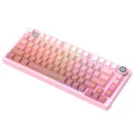 LEOBOG Hi75 Aluminum Alloy Wired Mechanical Keyboard with Multimedia Knob Gasket Structure Hot Swappable RGB Type-C 81 Keys 75% Layout Self-assembly Customized Gaming Keyboard