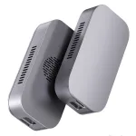 Obudowa YOULAITE Thunderbolt5 SSD 80 Gb / s Intel JHL9480 Chip NVMe M2 Obudowa SSD Chłodzenie wentylatora turbinowego ze stopu aluminium dla komputerów Mac Linux Kompatybilny z systemem Windows USB4 Thunderbolt4/3