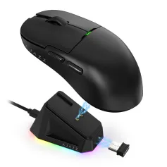 AJAZZ AJ159P E-sports Game Mouse Dual Mode Wireless PAW3395 Sensor 2.4G/Wired 56g Lightweight Mouse with Magnetic Charging Base