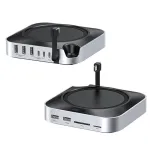 UGREEN CM841 for Mac Mini 11-in-1 Docking Station with M.2 NVMe SSD Slot 10Gbps USB-A Hub 3.5MM SD TF Card Reader Expansion Hub