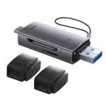 Baseus BS-OH069 2-in-1 Card Reader USB-C&USB3.0 to SD/TF Card Reader 104MB/s 2TB Smart Cardreader Plug and Play for Laptop Accessories