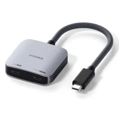 Hagibis TPS01 AR Glasses Adapter USB-C to Glasses and Charging Converter USB-C Hub Charge and Play for Switch Rokid/Xreal/Thunderbird