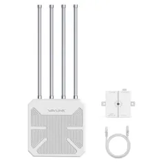 Roteador Externo Wavlink AERIAL HD9 WiFi6 AX3000 Extensor WIFI Sem Fio à Prova de Água de Longo Alcance/AP/Repetidor Dual Band 2.4G&5Ghz Booster com 4 Antenas