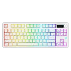 AJAZZ AK870 V2 tri-modus mekanisk tastatur 75% RGB varm-skiftbar pakningsstruktur 10000mah batteri trådløst spilltastatur